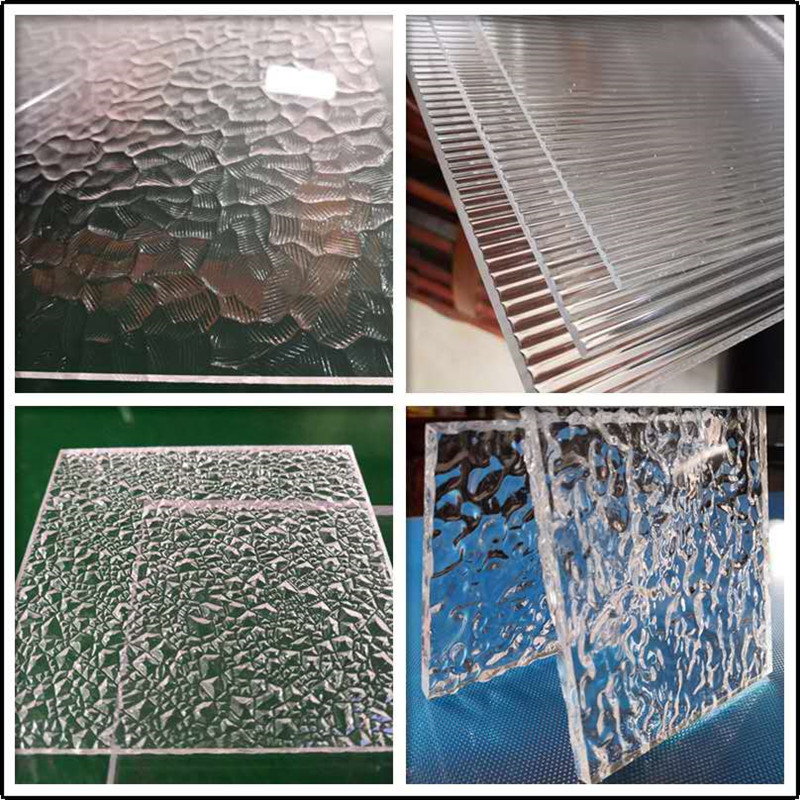 Acrylic Colorful Stone Pattern Plate Bubble Plate Diamond Flower Prism Crystal Plate Large Light Column PMMA Plastic Water Pattern Plate