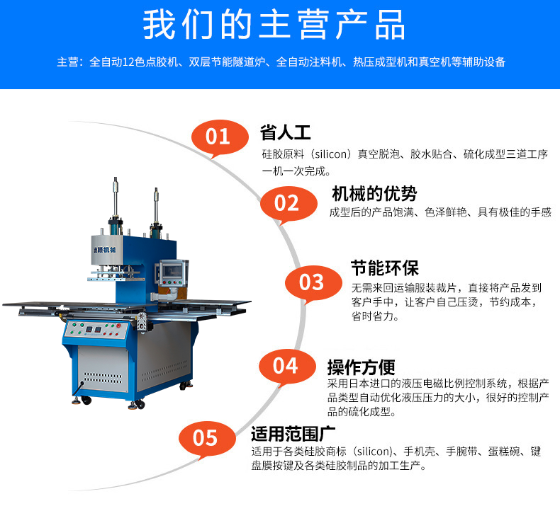 The leather embossing machine can be used for embossing leather trademarks, embossing sweaters, and other self operated by manufacturers