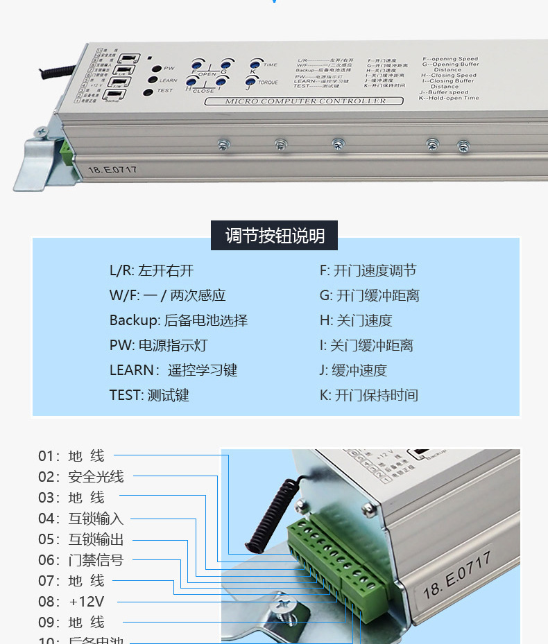 Automatic unit translation sensing door, electric glass door, free on-site measurement, design and installation service