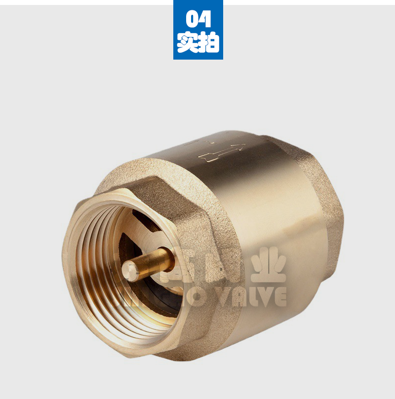 Brass vertical check valve H12X-16 copper wire thread check valve initial high valve