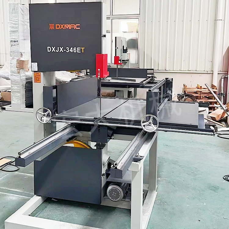 Woodworking band saw machine, straight line curve cutting of wood, macro vertical saw, sliding rail sliding table top modification