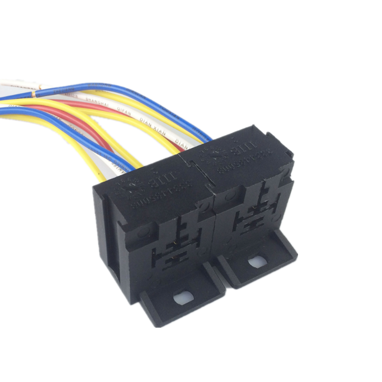 Xinchuangzhi 4141 40A automotive relay socket with backrest fixed socket automotive wiring harness