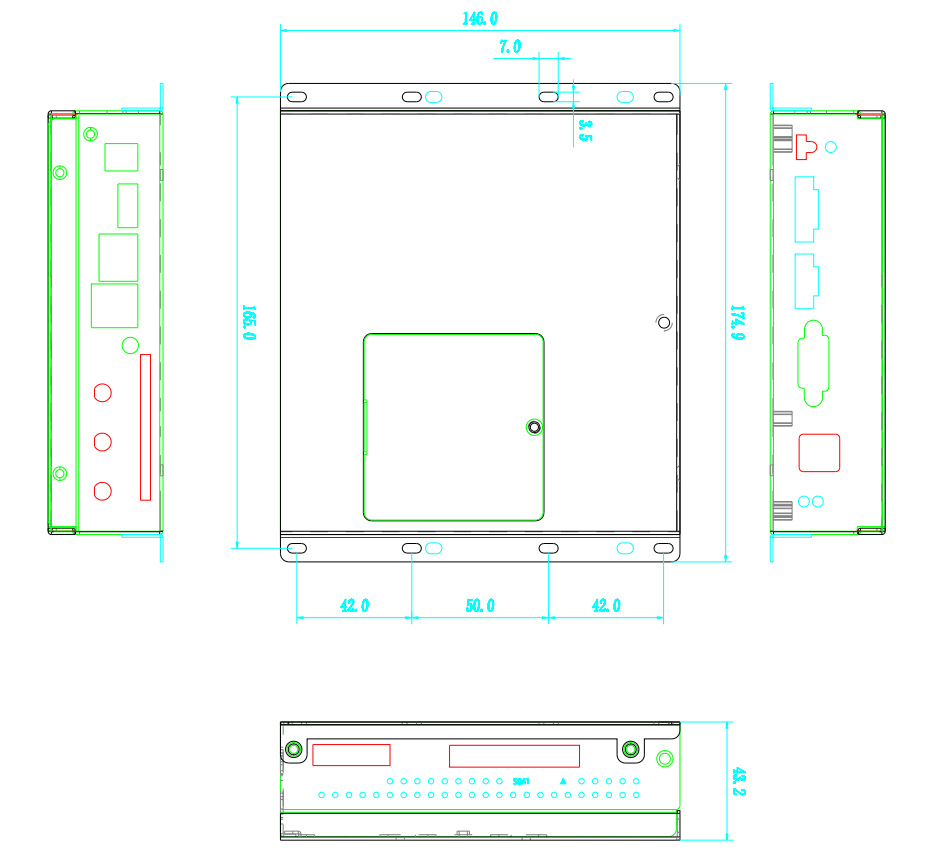 BAIMX6-3500 Android industrial control box is widely used in scenarios such as artificial intelligence for express delivery cabinets