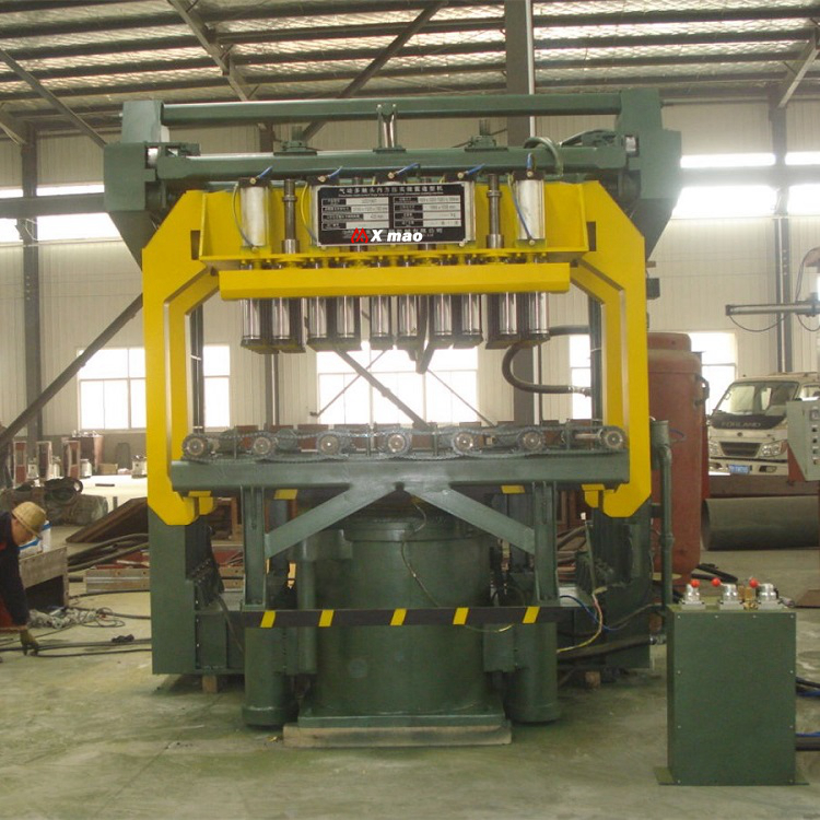 Molding machine pneumatic multi contact micro vibration compaction multi contact molding machine clay sand molding line