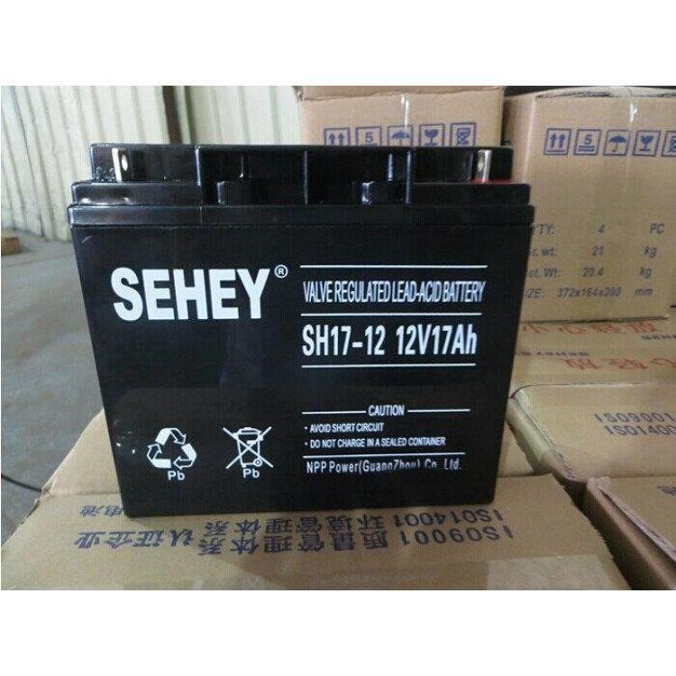 SEHEY西力蓄电池SH17-12 12V17AH 直流屏UPS/EPS电源专用 铅酸电池