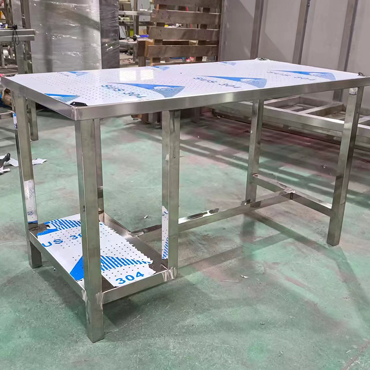 Customized dimensions of thickened stainless steel worktable, worktable, factory laboratory kitchen worktable