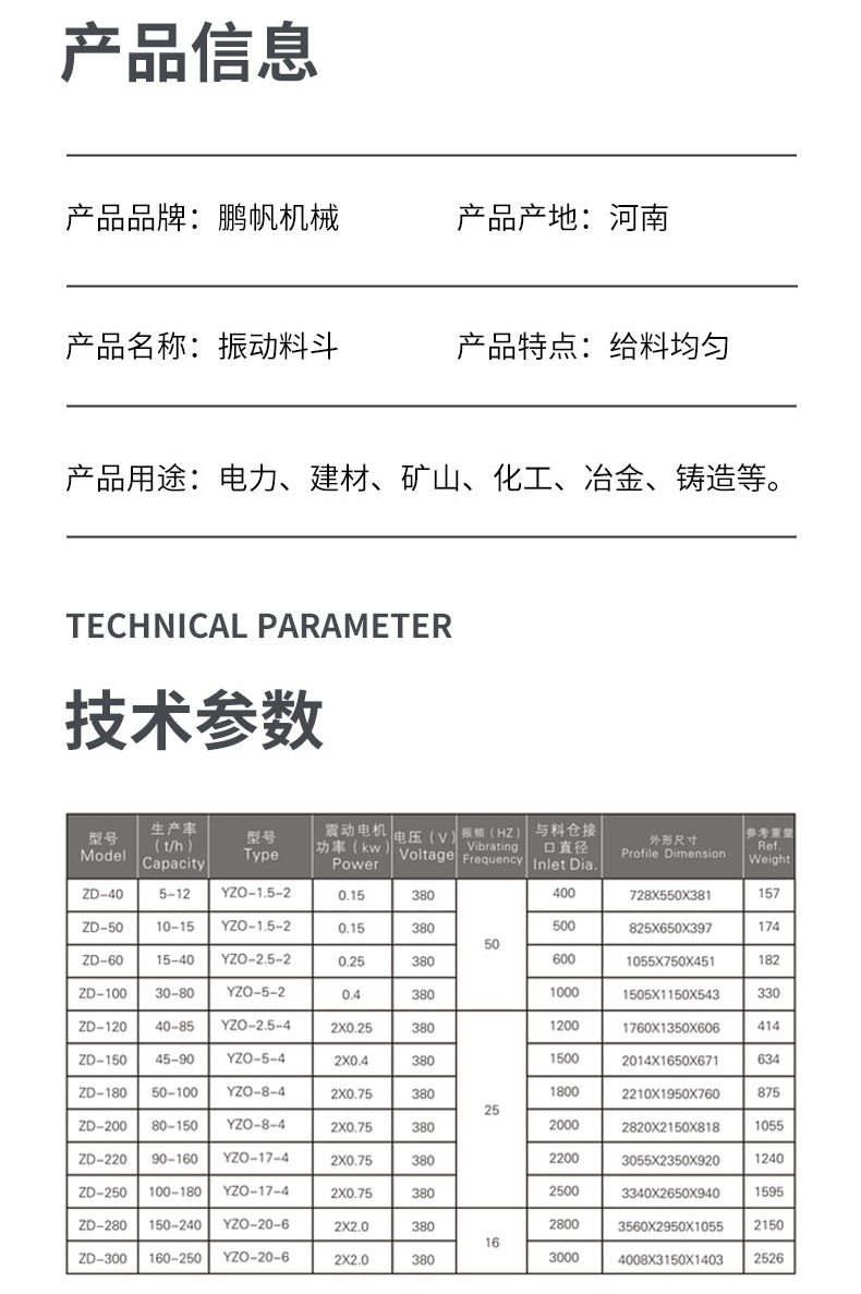 Vibrating hopper, mining powder, vibrating hopper, feeder, anti clogging feeding equipment, cone shaped feeding hopper