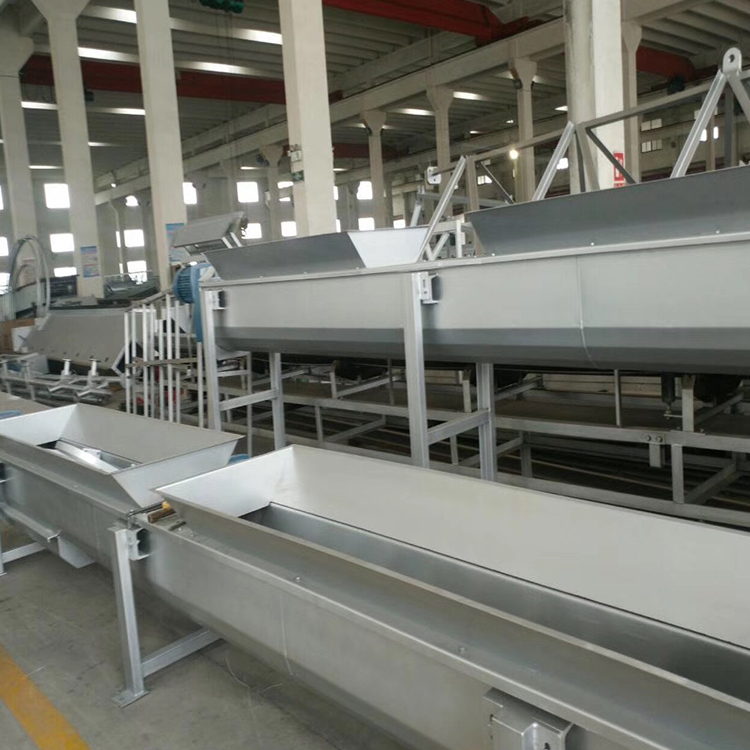 Stainless steel sewage treatment equipment U-shaped groove spiral elevator belt conveyor equipment single screw Haizhou Green Energy Factory customization