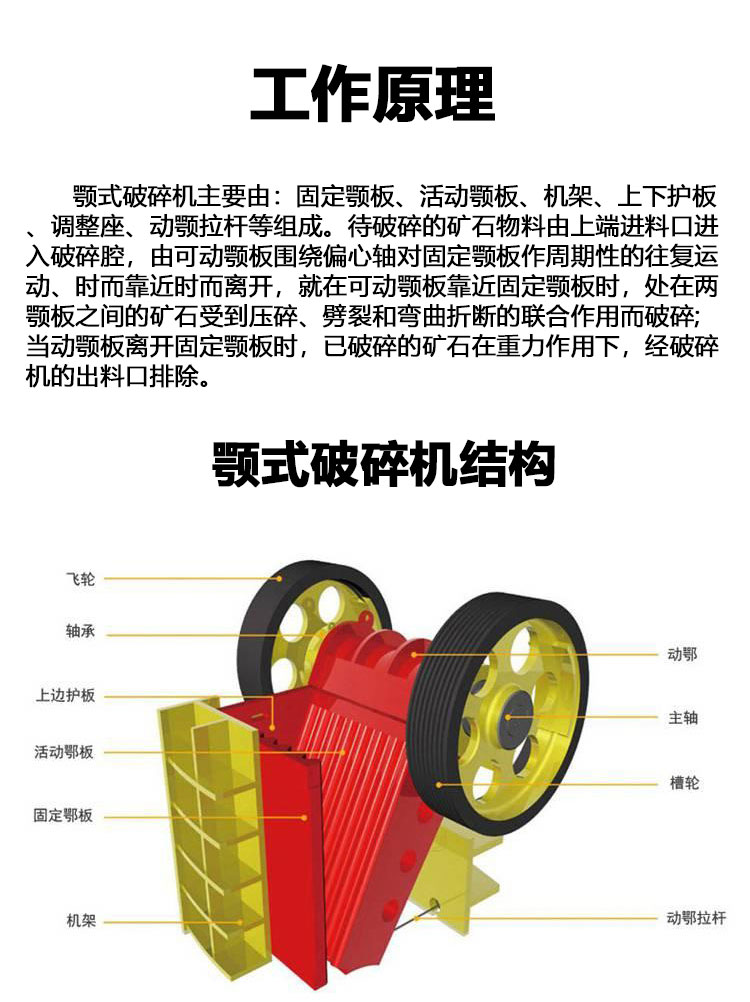 Mining building materials jaw type rock crusher coarse stone crusher 69 jaw type crushing machine