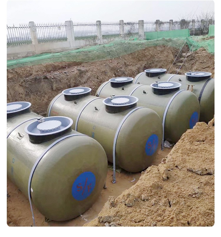 Haosheng SF/FF/SS technology steel Tempered glass fiber double-layer oil tank