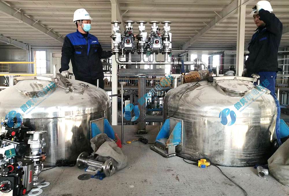 Non standard customization of paint equipment for an intelligent production line with an annual output of 100000 tons of anti-corrosion coatings