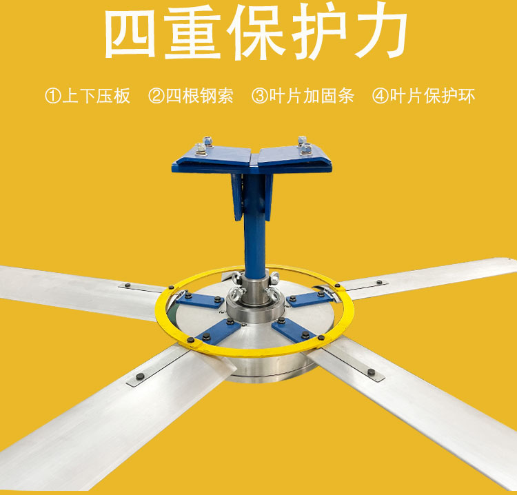 Jiangsu Industrial Large Ceiling Fan Workshop Warehouse Large Electric Fan Energy Saving Industrial Fan Low Energy Consumption High Wind Power