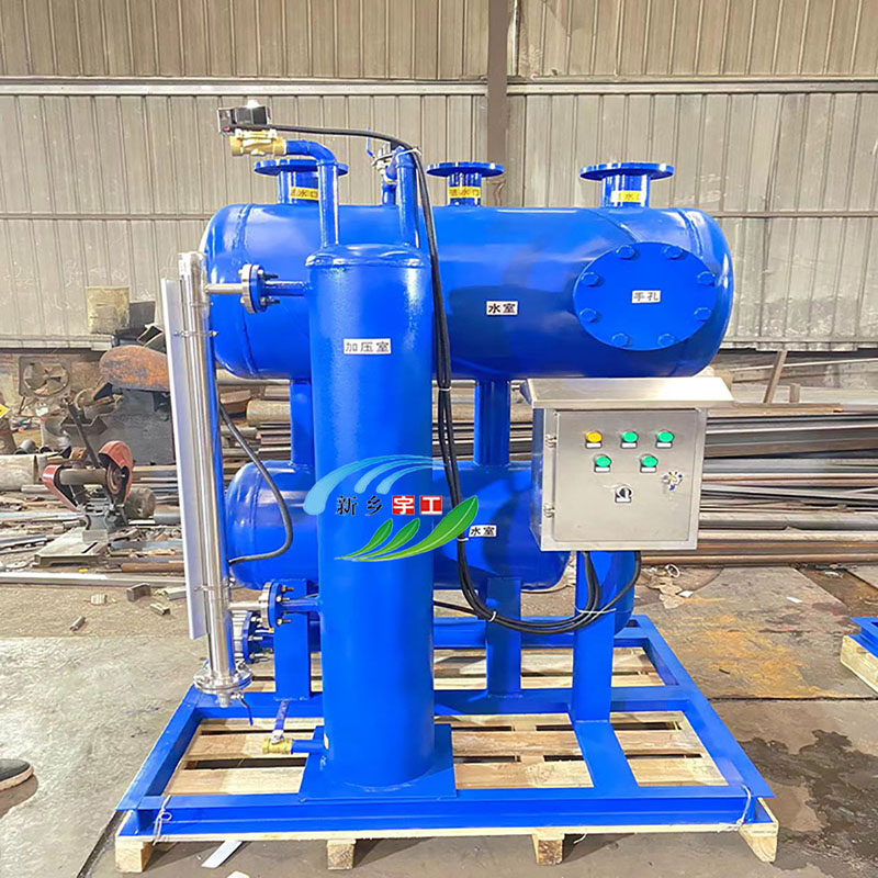 Cold water recovery device drainage automatic pressurizer boiler steam condensation hot water pneumatic water pump secondary utilization