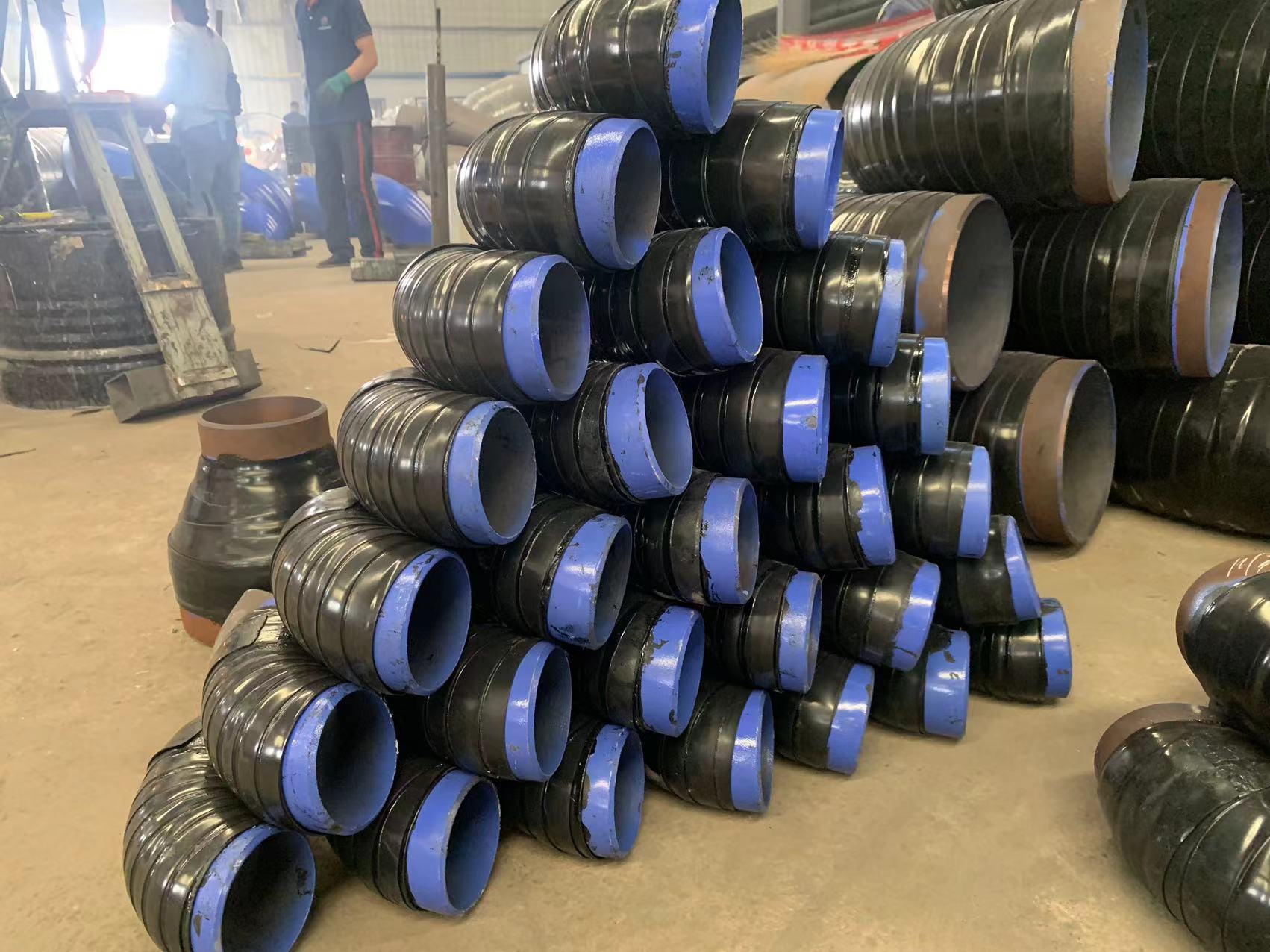 The manufacturer provides TPEP large-diameter anti-corrosion spiral steel pipes with hot-melt epoxy outer three-layer polyethylene anti-corrosion steel pipes