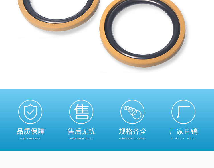 Minghongda High Temperature Fluorine Adhesive Hole Rotary Glaze Ring Combination Seal Ring PTFE PTFE