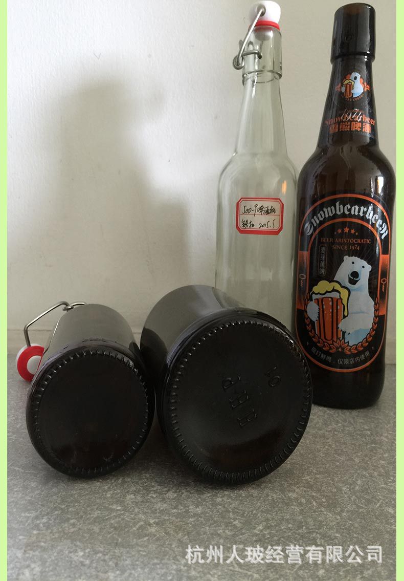 [Glass Wine Bottles] Factory's stock craft glass wine bottles can be customized with heat-resistant brown glass beer bottles