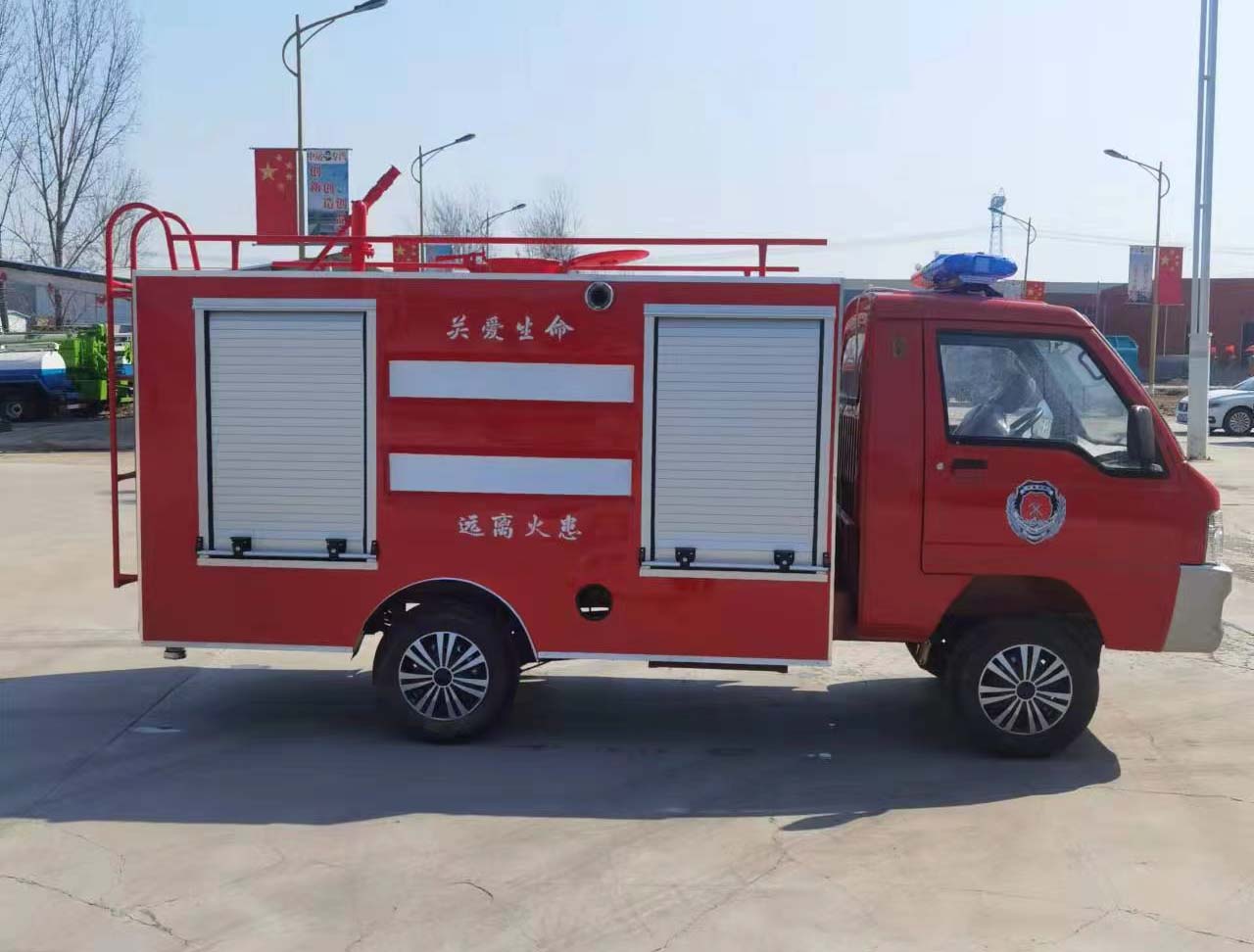 New energy electric four-wheel fire truck Zhenchi Environmental Sanitation high-power fire pump emergency rescue patrol vehicle