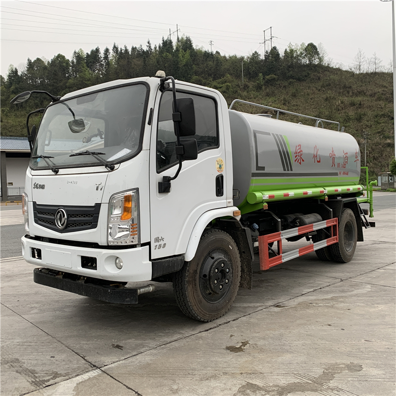 National VI 10 cubic meter green spray truck for environmental sanitation construction site, large fog cannon dust suppression truck, customized water tank truck