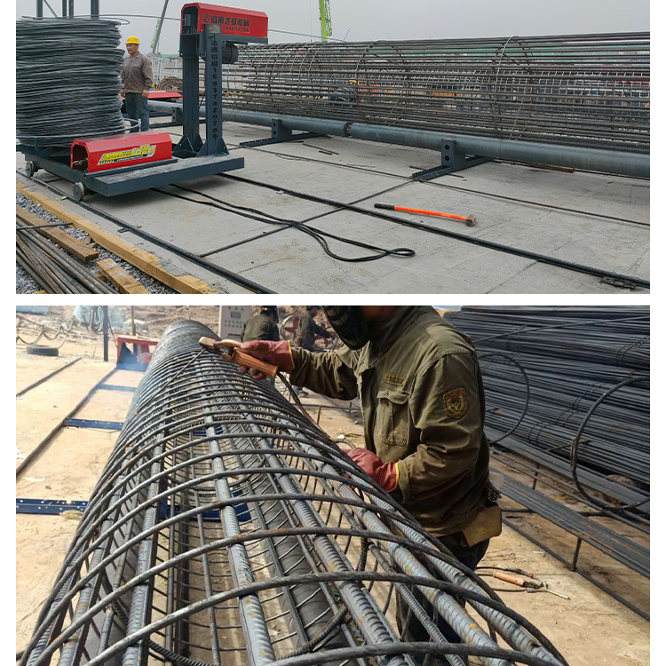 Rolling cage machine, reinforcement cage forming machine, reinforcement processing equipment, labor saving, time saving, one-time forming