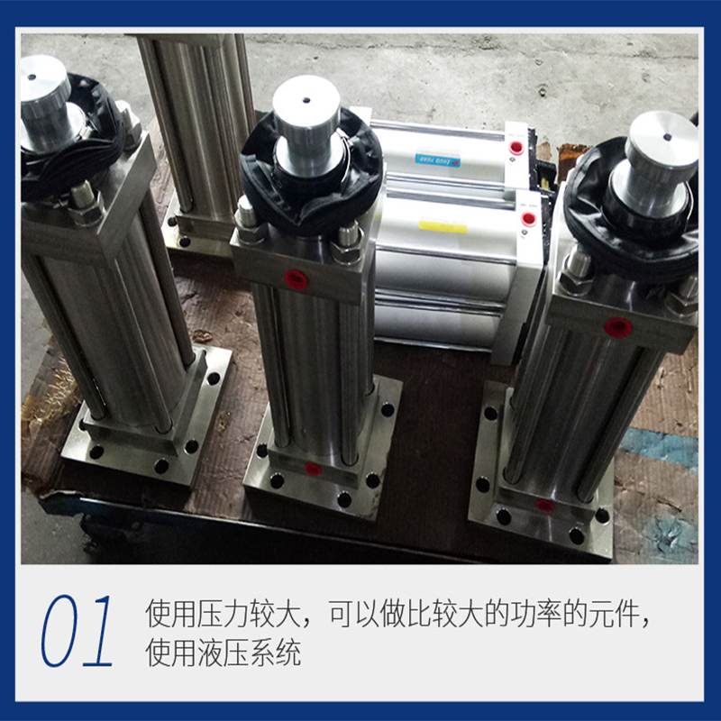 Zhuoyuan Supply Gluing Machine Hydraulic Cylinder HOB Heavy Duty Cylinder Single and Double Ear Gluing Equipment