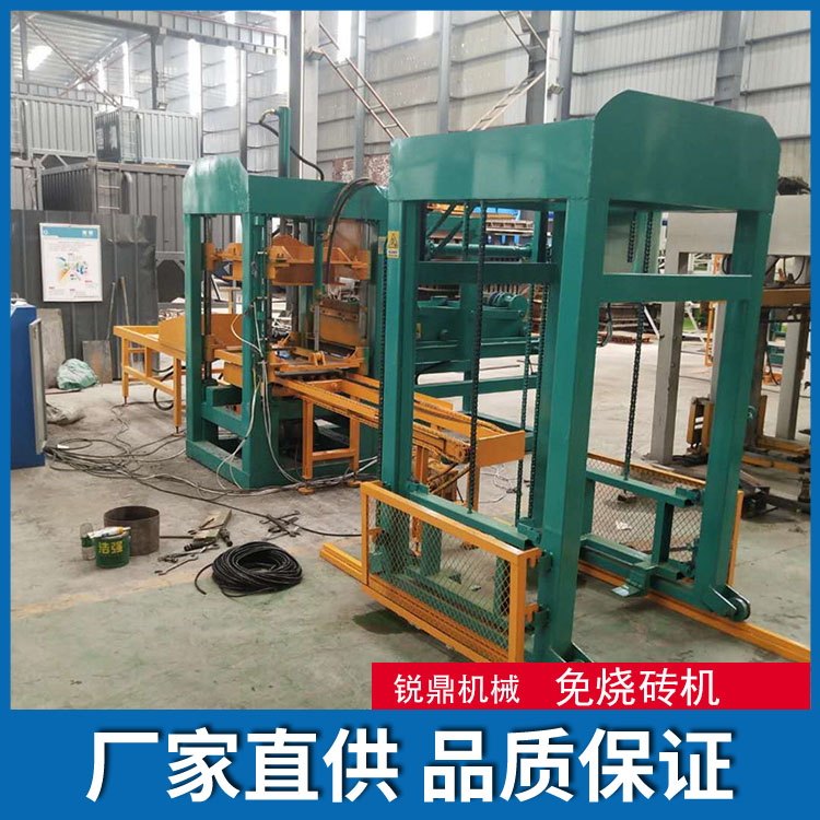 3-15 fully automatic hydraulic unburned brick machine cement support pad machine equipment Ruiding Machinery