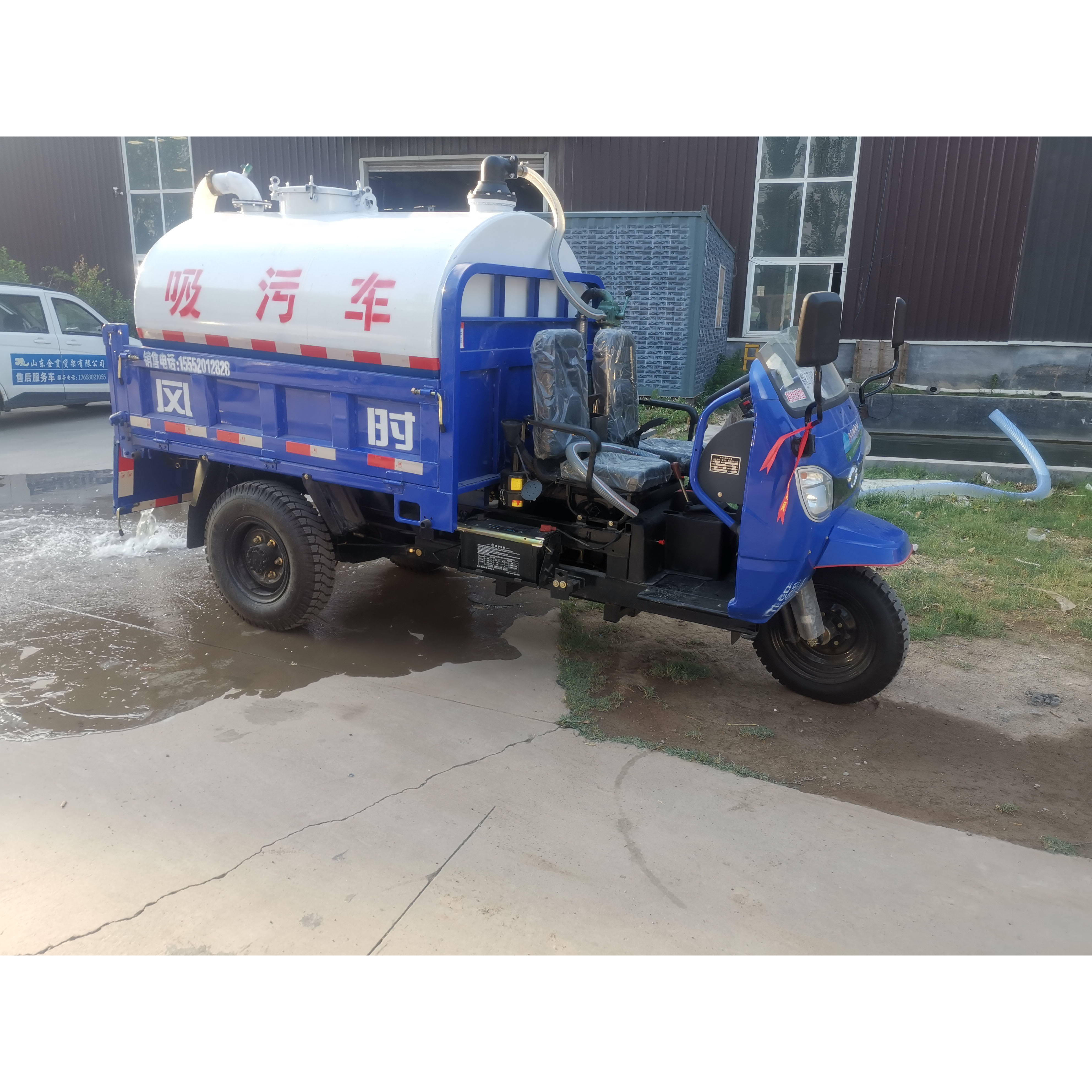 Zeyu Environmental Sanitation Farm Septic Pump Truck, Five Marches, Three Squares Diesel Septic Pump Truck, Easy to Operate