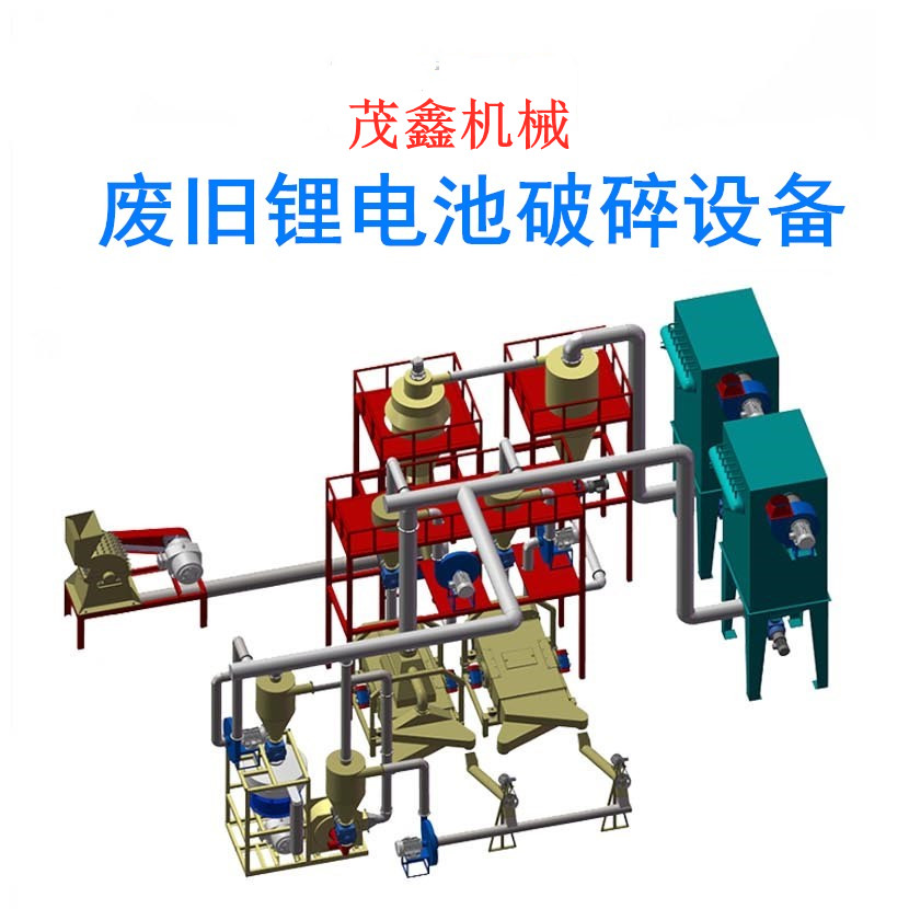 Battery positive and negative electrode material sorting equipment, waste lithium battery recycling and treatment equipment, ternary battery crushing equipment