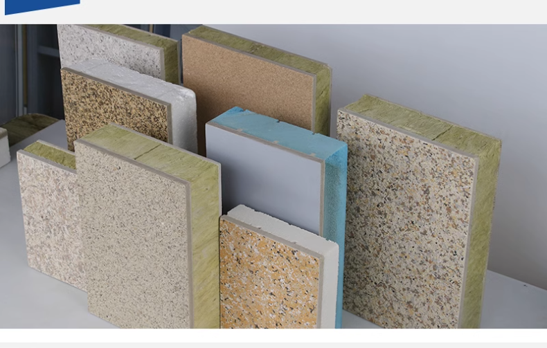 Exterior wall insulation and decoration integrated board, real stone paint composite rock wool insulation integrated board, insulation and decoration integrated board