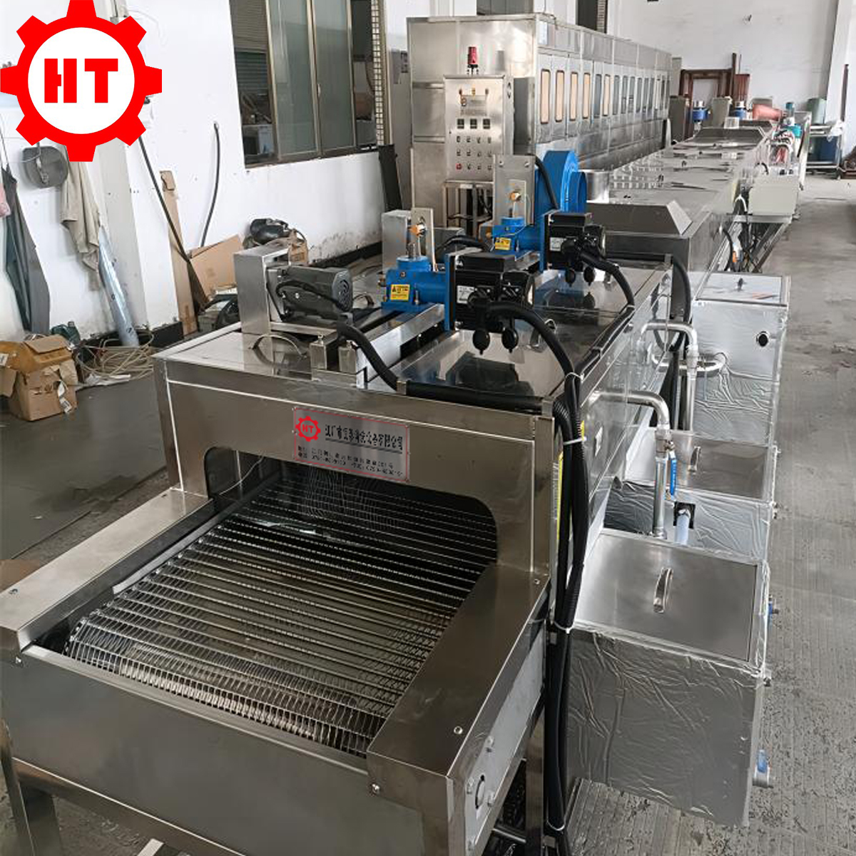 Hardware degreasing and waxing cleaning machine fully automatic ultrasonic cleaning and drying line