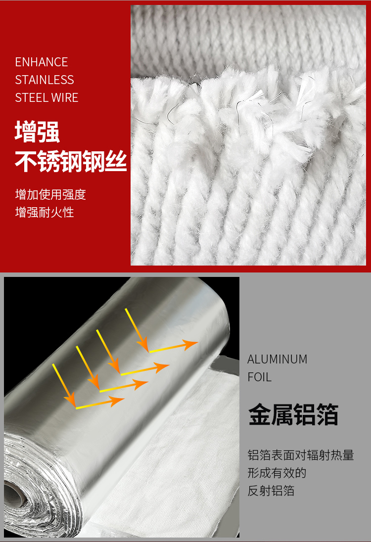 The manufacturer provides dust-free asbestos cloth, ceramic fiber cloth, welding blanket, composite aluminum foil, and ceramic cloth, which can be processed for 1-5mm