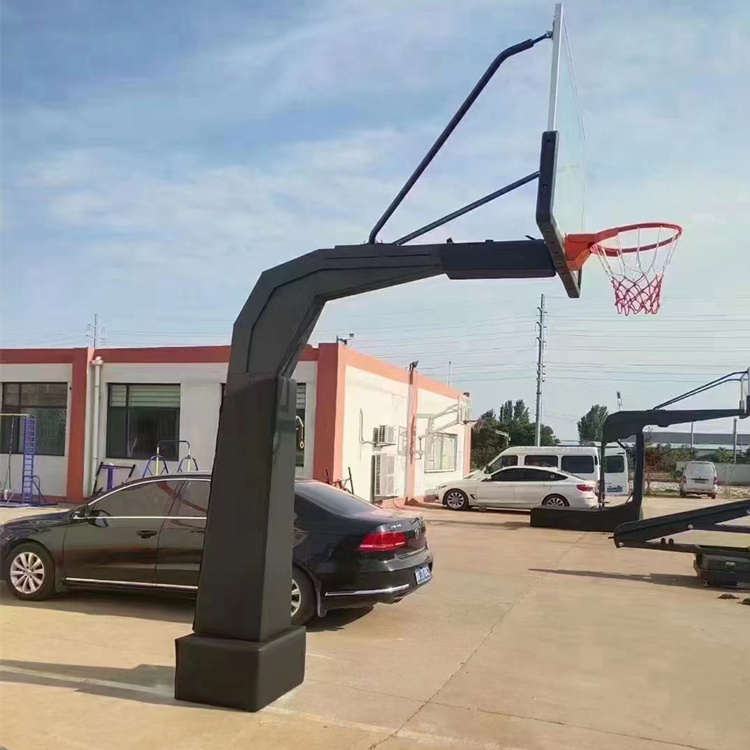 Mobile fixed basketball rack, giant bird sports installation, outdoor competition standard ball rack