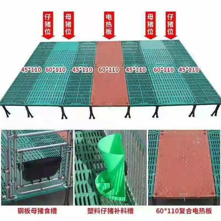 Automated pig farming equipment Hot dip galvanized twin sow production bed material thickened Wangzhu Animal Husbandry