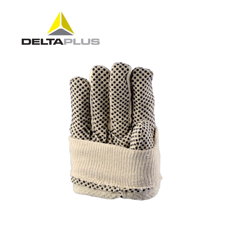 DELTA Delta CP149 PVC Dotted Plastic Cotton Gloves 208007 Sweat-absorbing and Breathable Construction Site Use