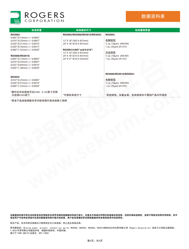 Huaxin Technology PCB high-frequency circuit board Rogers RO3003 microwave antenna board sampling