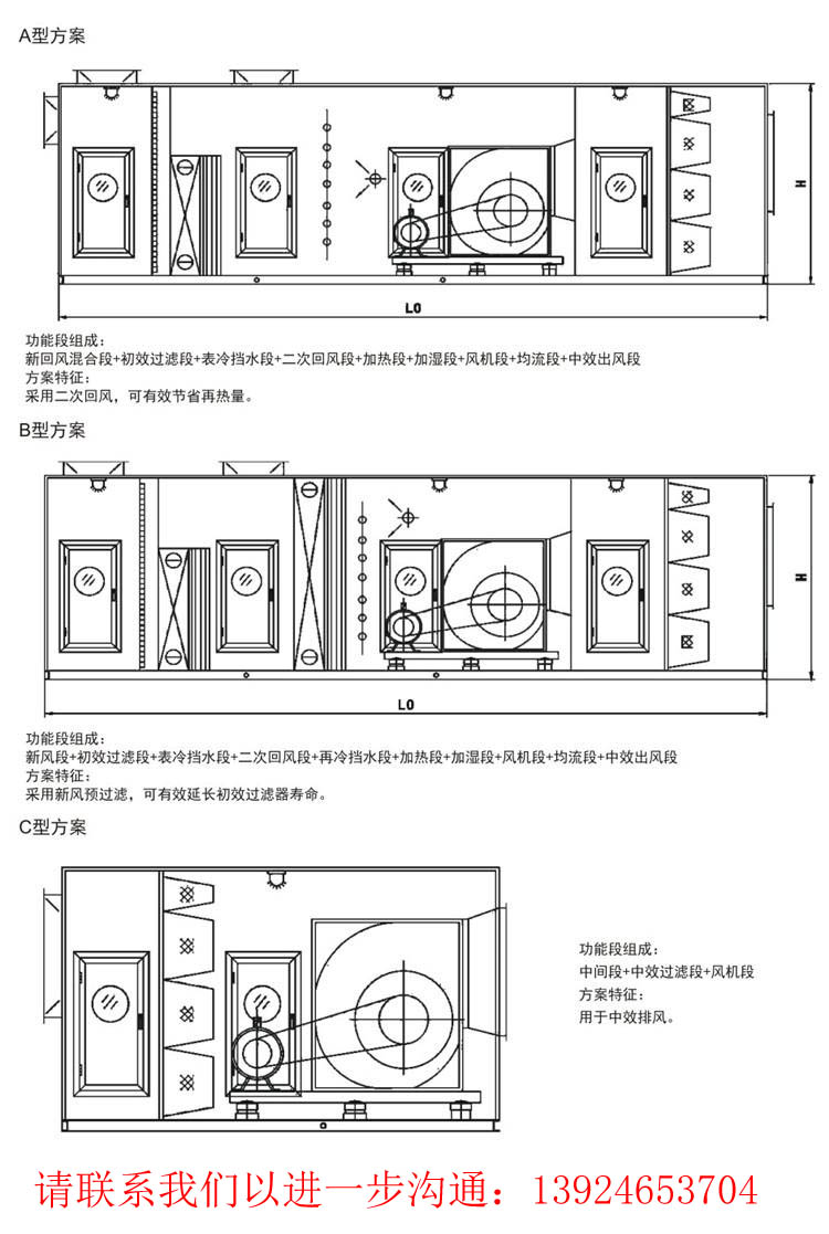 SMSCOLD Constant Temperature and Humidity Air Conditioning Combined Air Handling Unit SMS-AC-300