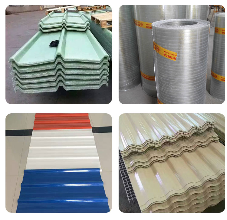 FRP glass fiber reinforced plastic daylighting tile, PC transparent tile, sunlight endurance board, rain shed, car shed, factory, breeding farm, daylighting use