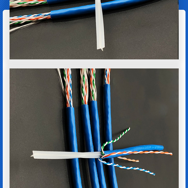 CAT6 network cable: 5m, 50m, 100m, Registered jack network connection cable: Class VI cross skeleton manufacturer