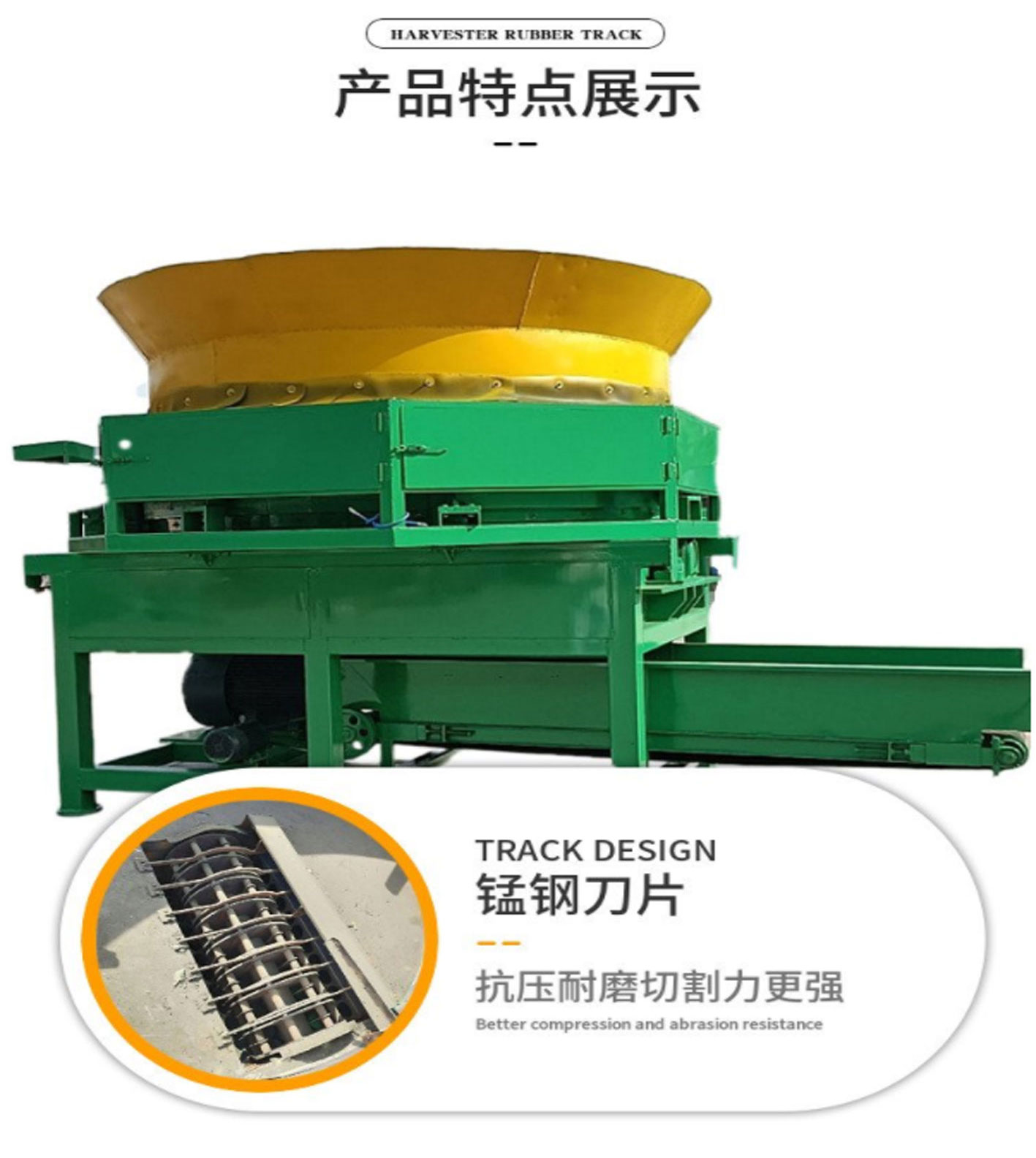 Disk crusher, forklift loading, high-efficiency crusher, green storage straw powder machine