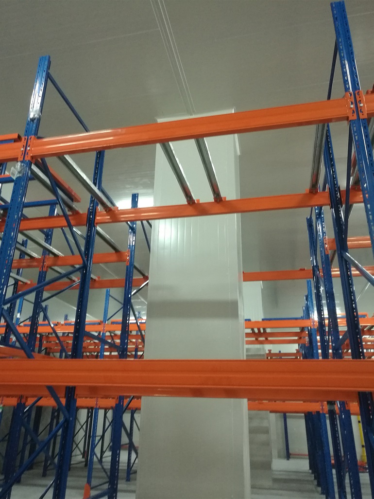 Optimized single sided and double sided cantilever shelves for storing goods with varying lengths of cables and steel plates