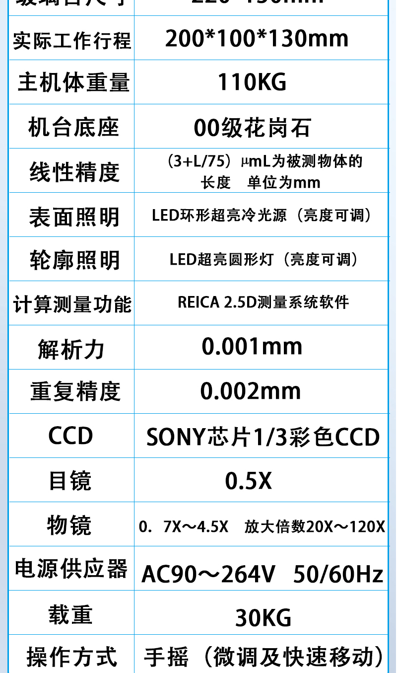 Manufacturer customized full-automatic image anime 2.5D high-precision measuring instrument can focus automatically CNC2010