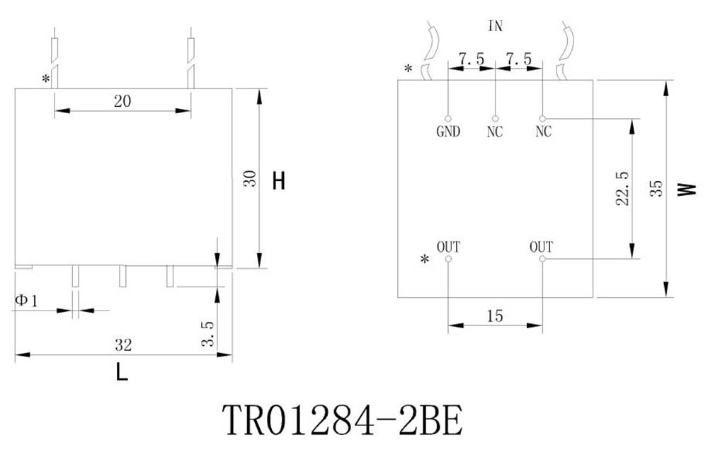 BNW - High voltage relay protection device PCB bolt fixed installation voltage and current transformer for transient protection