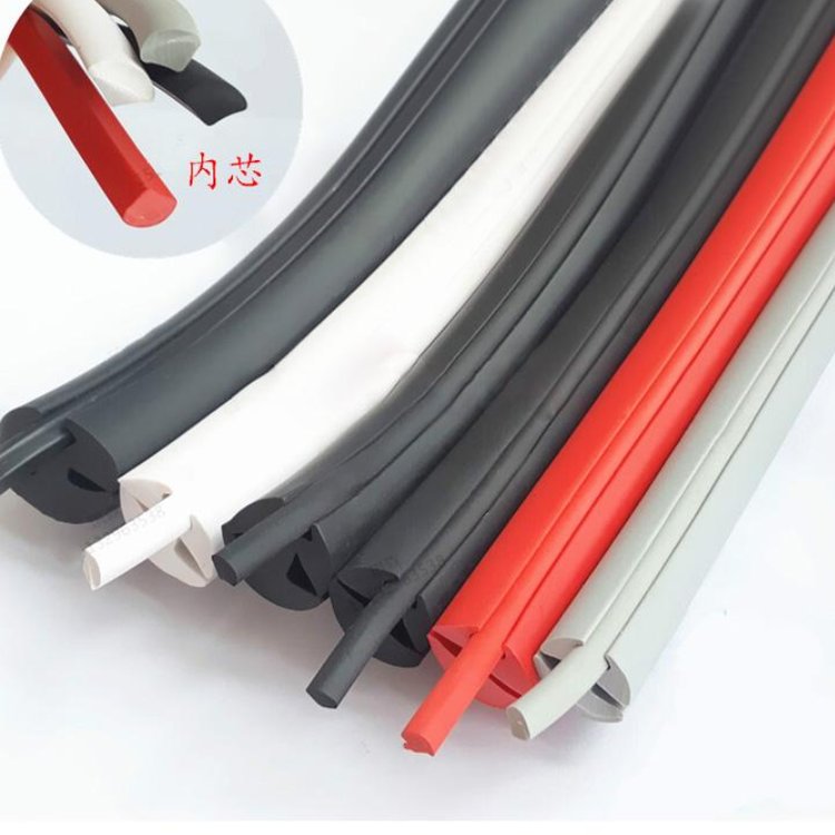 25mm wide and 17mm high door and window glass rubber strip clamp glass three port window sealing strip distribution box cabinet clamp strip