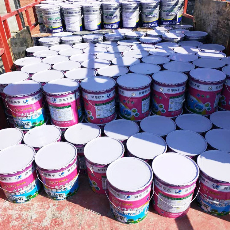 Colorful polyurethane waterproof coating can be used for roofs and bathrooms in the basement