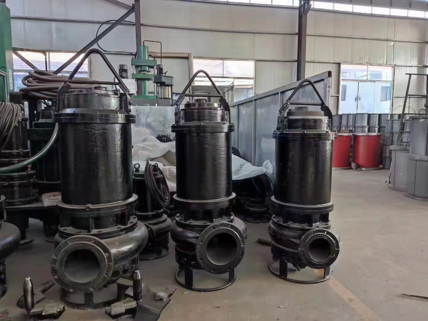 High lift submersible mud pump, sewage plant sedimentation tank, wear-resistant sand pump, 8-inch sediment pump