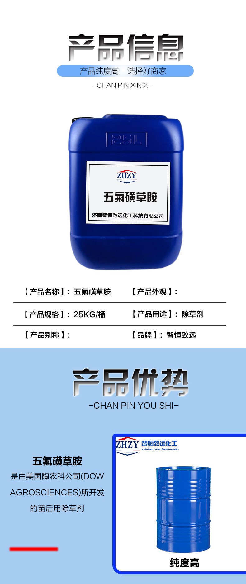 Pentafluoromethane multifunctional herbicide with a content of over 97% for agricultural use 219714-96-2