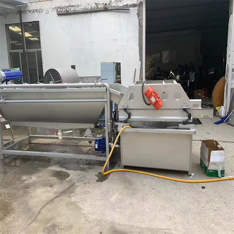 Fruit and Vegetable Eddy Current Cleaning Machine Fully Automatic Vegetable Cleaning Processing Line Canteen Vegetable Cleaning Equipment Chengde Xin