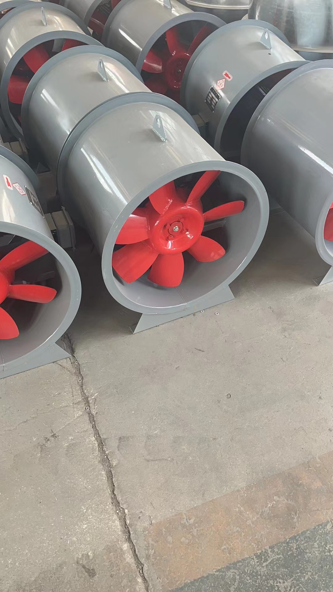 Tunnel axial flow fan anti-corrosion low noise external rotor axial flow fan strong smoke exhaust fan in industrial buildings