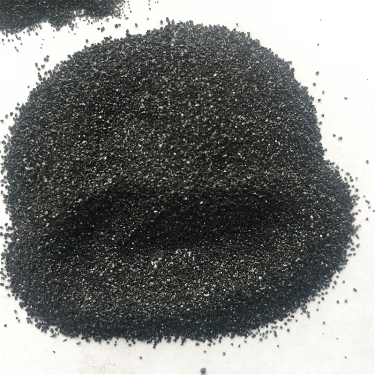 金刚砂骨料 黑刚玉 黑碳化硅 亮黑砂 防滑车道 睿昊矿产