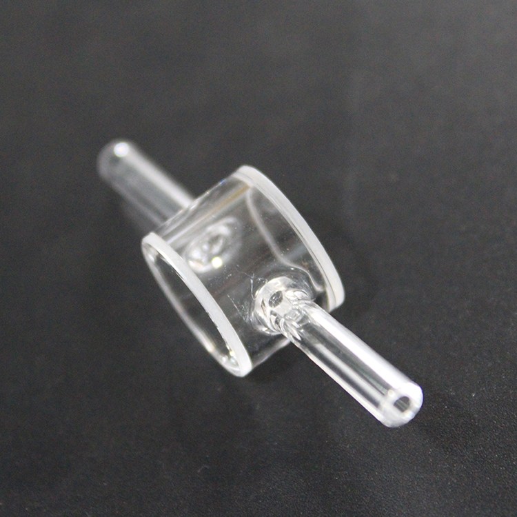 晶科光学 石英双管气室器皿 实验室用玻璃容器器械 精度高 可定制