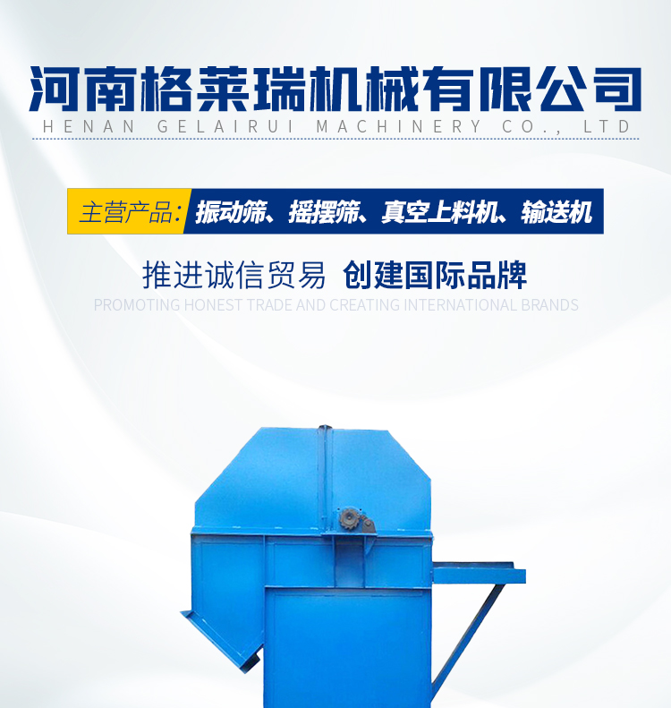 TH bucket elevator vertical conveyor material yard cargo chain hopper loading